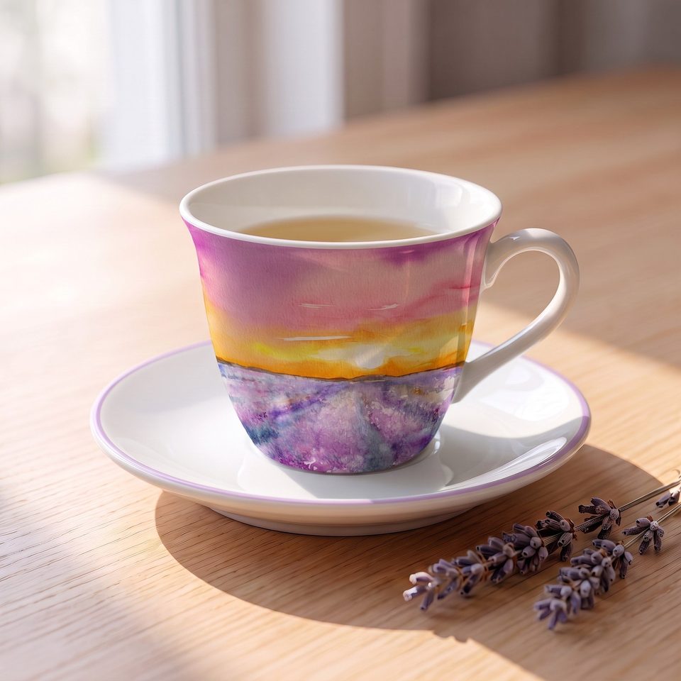 Portami il tramonto in una tazza. “Portami il tramonto in una tazza”, scriveva Emily Dickinson. Un mio acquerello che…