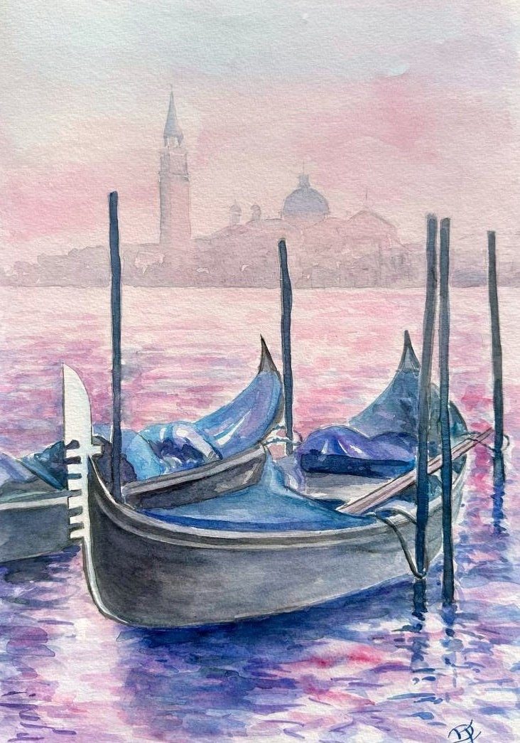 Acquerello di Incanto veneziano 